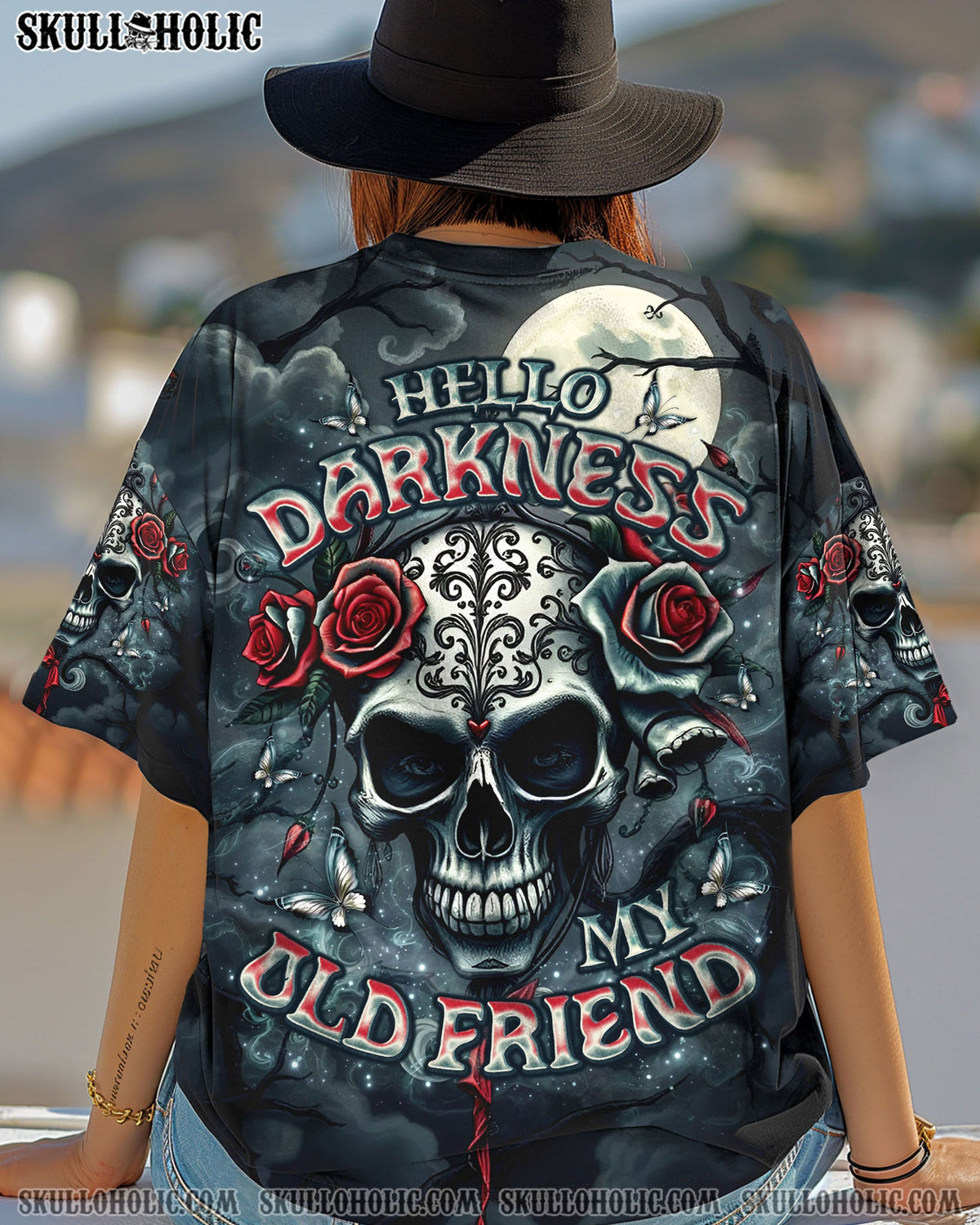 BLISSCORNERS HELLO DARKNESS MY OLD FRIEND ALL OVER PRINT