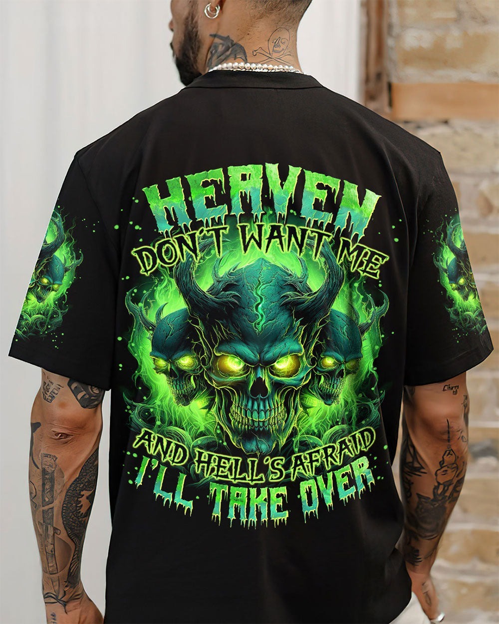 BLISSCORNERS HEAVEN DON'T WANT ME ALL OVER PRINT