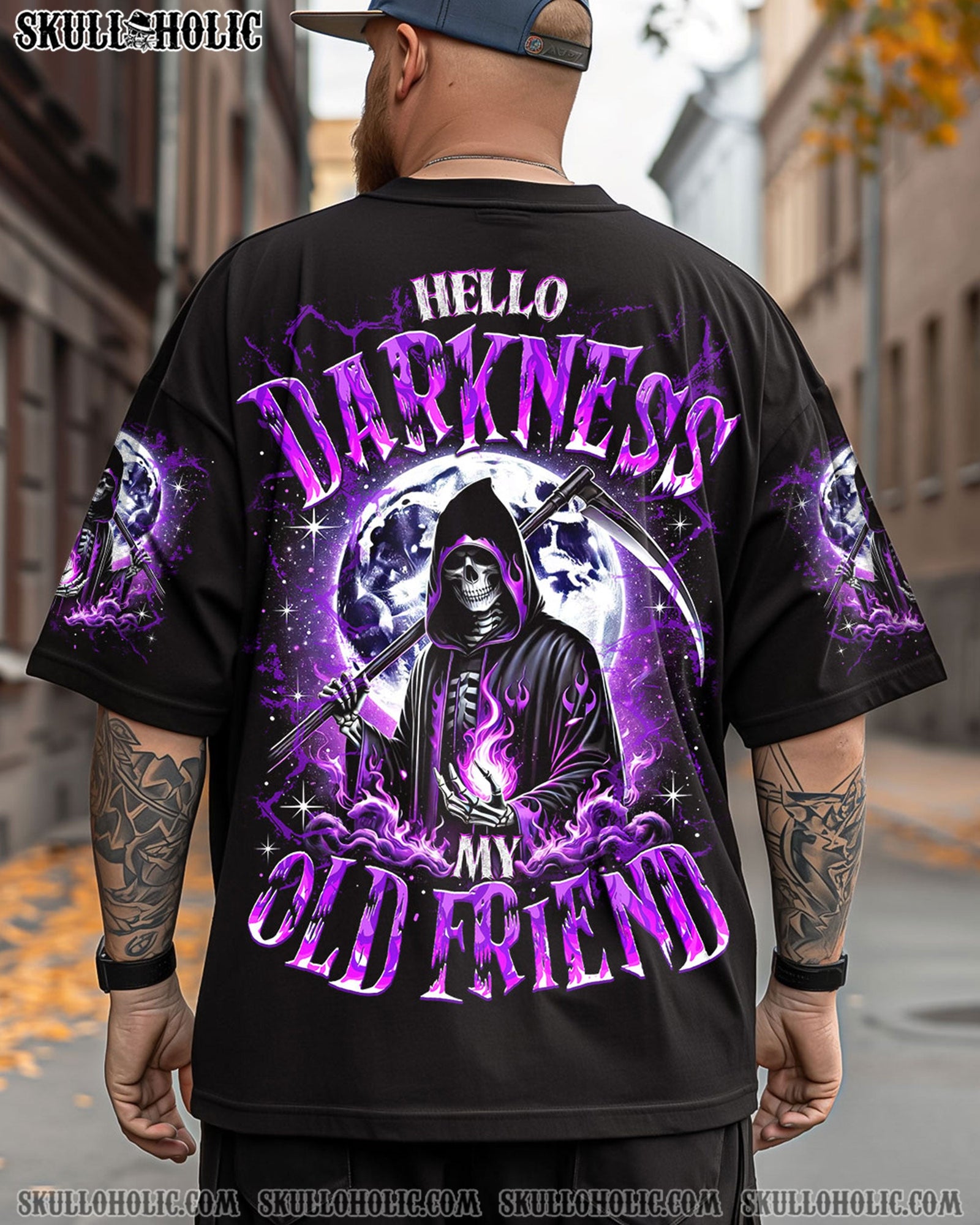 BLISSCORNERS HELLO DARKNESS MY OLD FRIEND ALL OVER PRINT