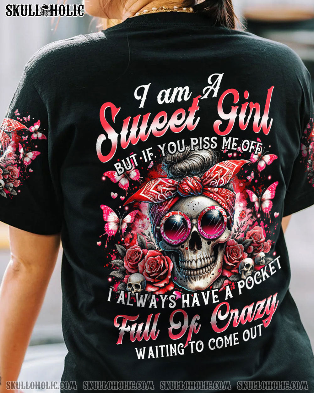 BLISSCORNERS I'M A TELLER OF UNFORTUNATE TRUTHS MESSY BUN TIE DYE ALL OVER PRINT