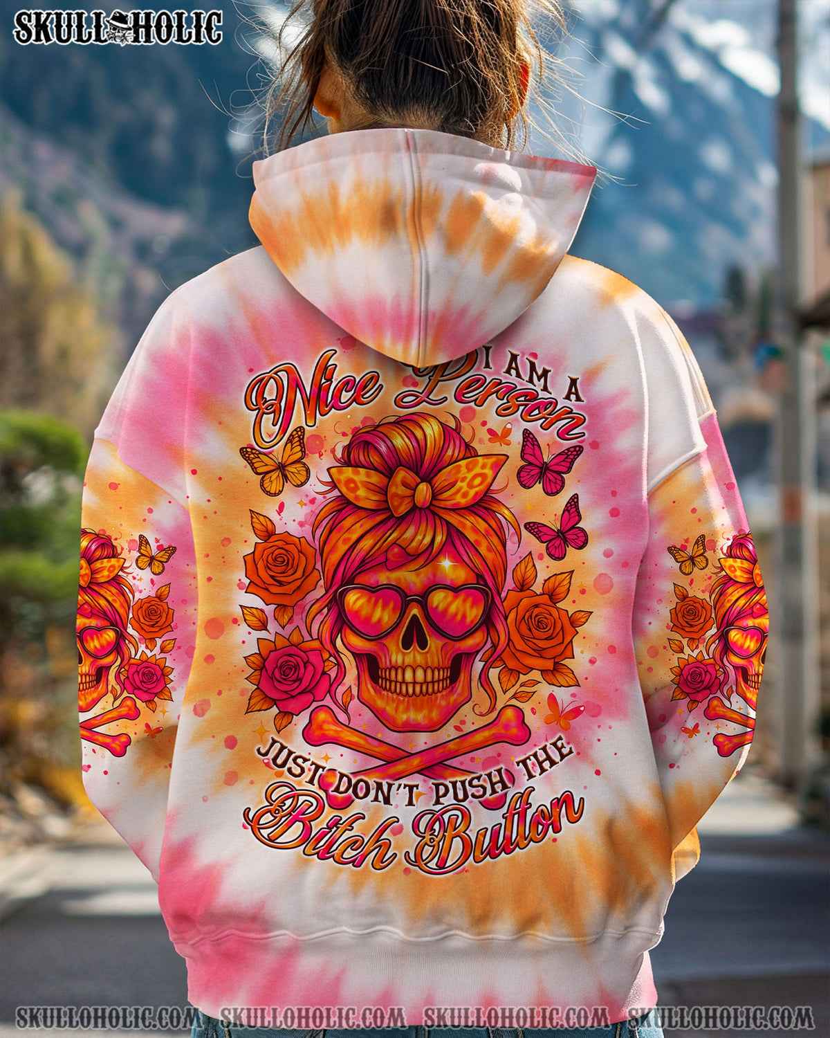 BLISSCORNERS EXPENSIVE DIFFICULT AND TALKS BACK MESSY BUN ALL OVER PRINT