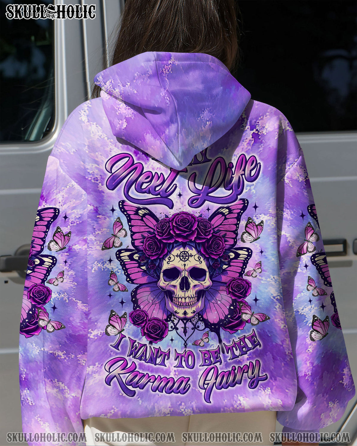 BLISSCORNERS KARMA FAIRY SKULL BUTTERFLY ALL OVER PRINT