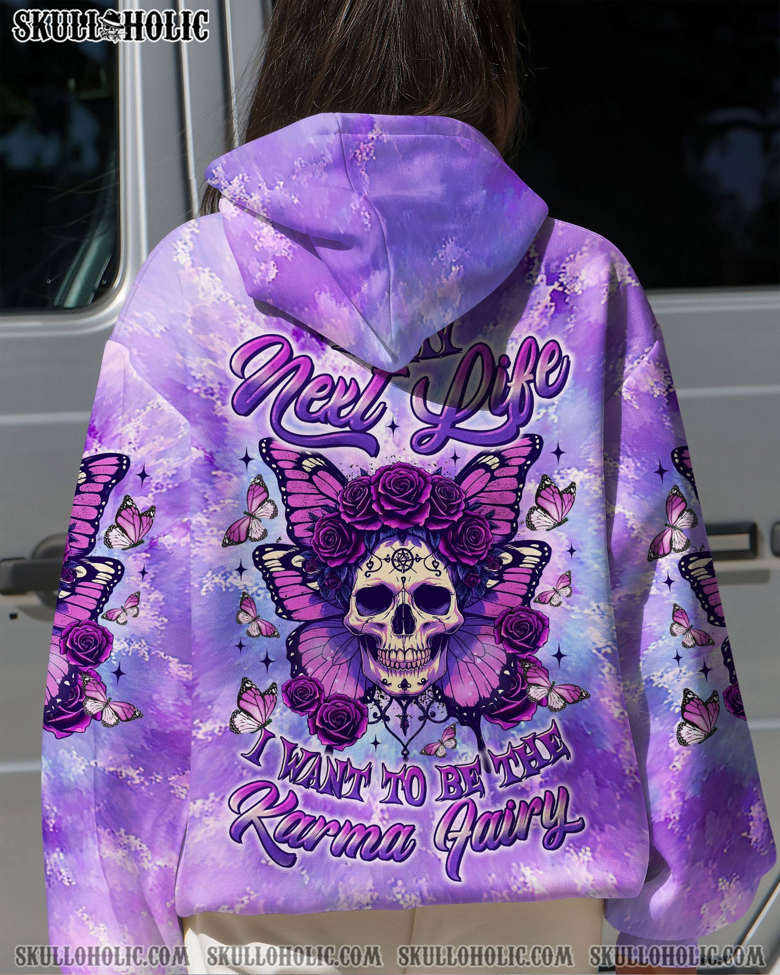 BLISSCORNERS KARMA FAIRY SKULL BUTTERFLY ALL OVER PRINT