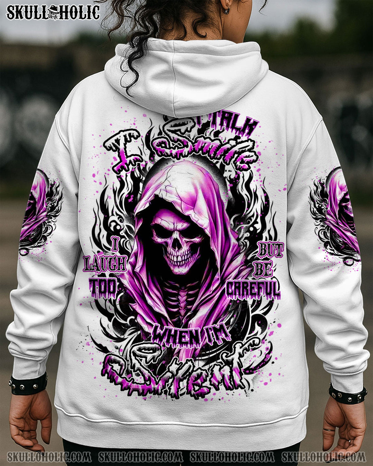 BLISSCORNERS BE CAREFUL WHEN I'M SILENT REAPER ALL OVER PRINT