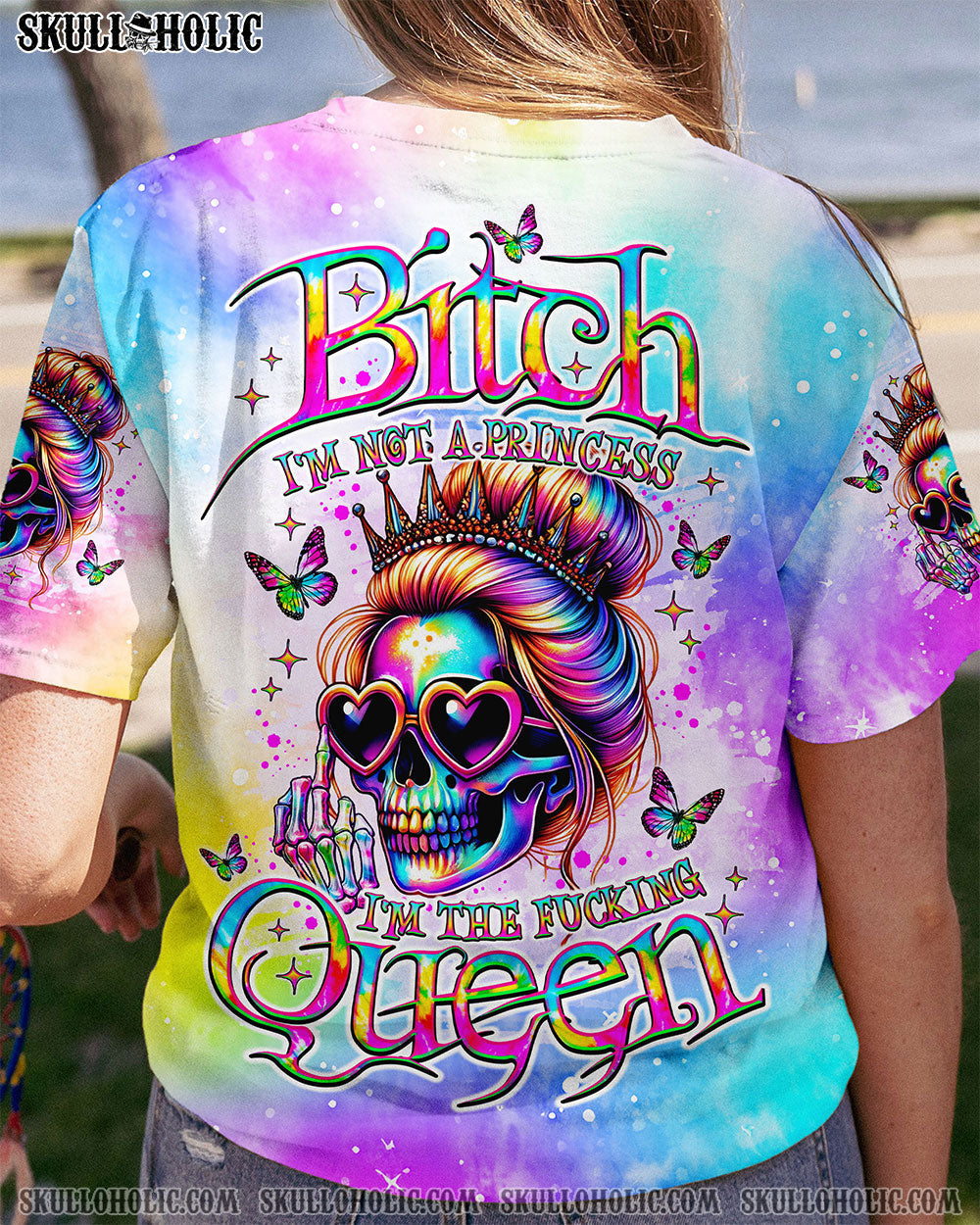 BLISSCORNERS I'M THE FKING QUEEN SKULL ALL OVER PRINT