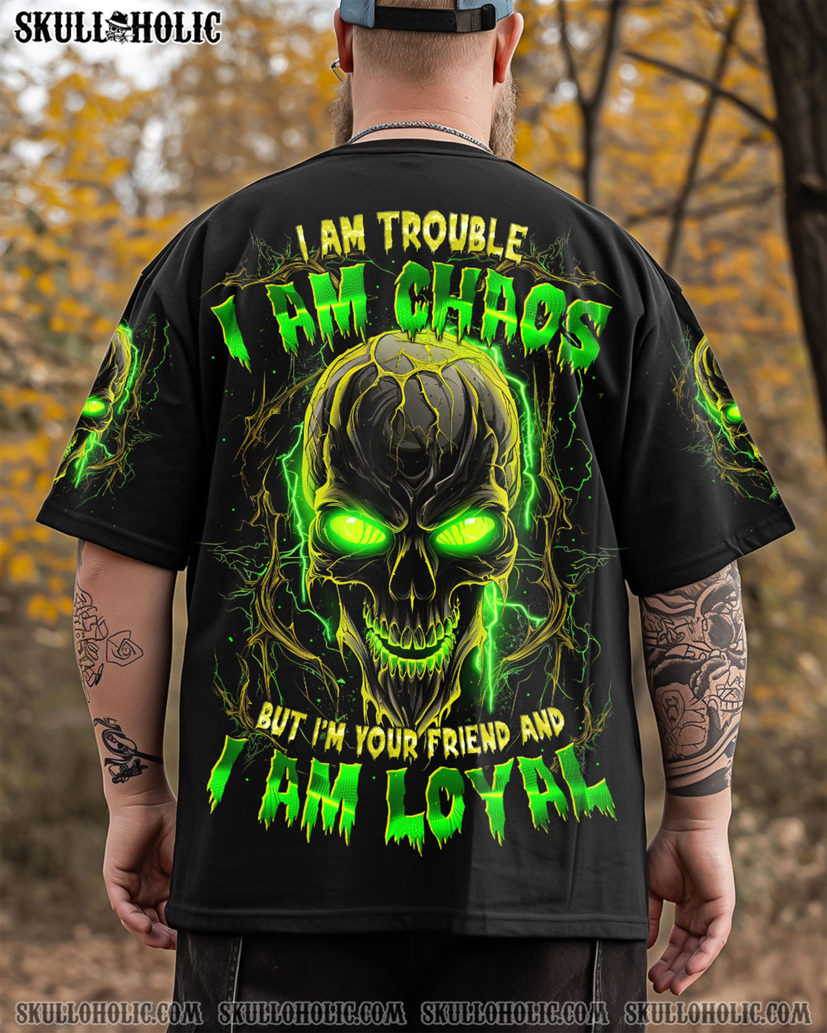 BLISSCORNERS I AM LOYAL SKULL ALL OVER PRINT