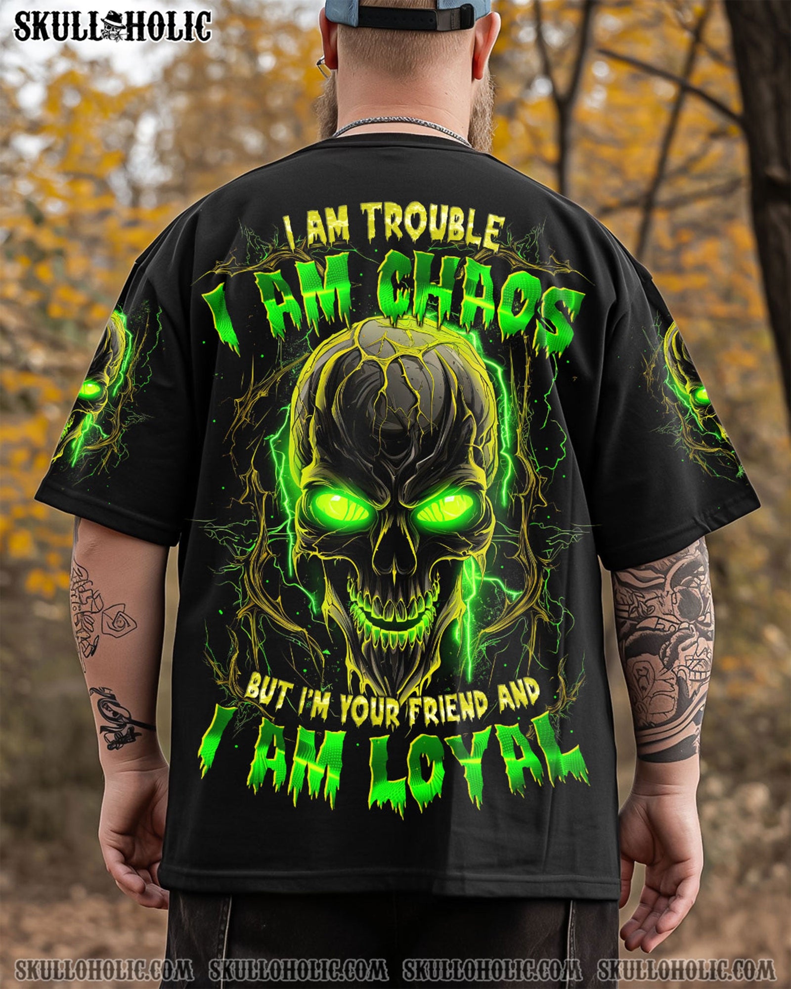 BLISSCORNERS I AM LOYAL SKULL ALL OVER PRINT