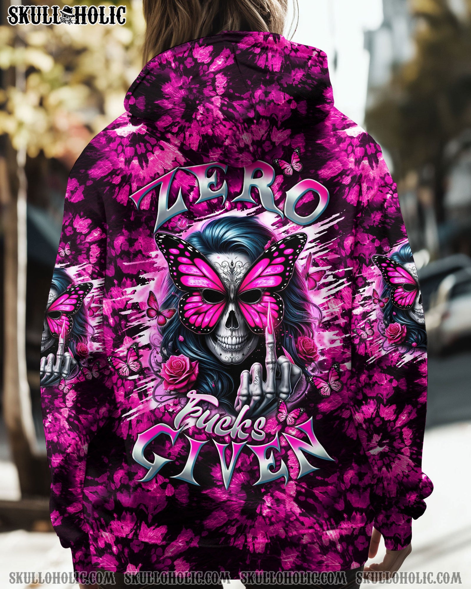 BLISSCORNERS ZERO F GIVEN SKULL LADY TIE DYE ALL OVER PRINT