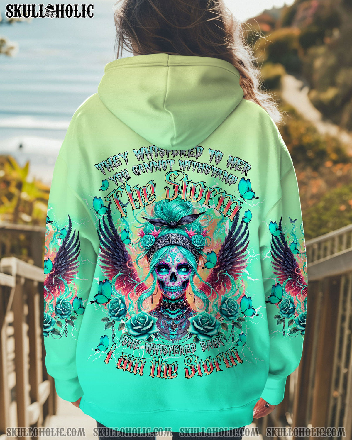 BLISSCORNERS I AM THE STORM SKULL LADY ALL OVER PRINT