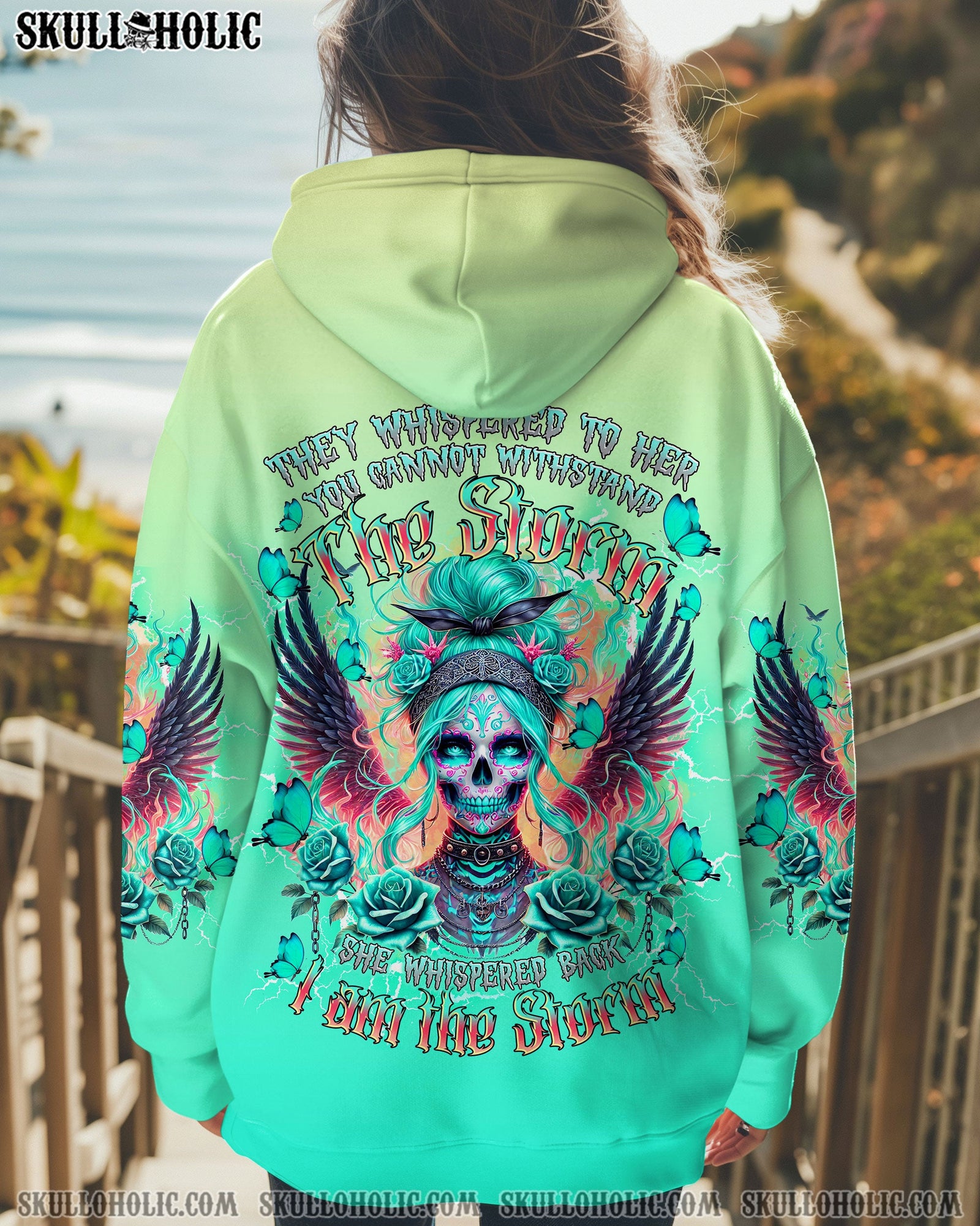 BLISSCORNERS I AM THE STORM SKULL LADY ALL OVER PRINT