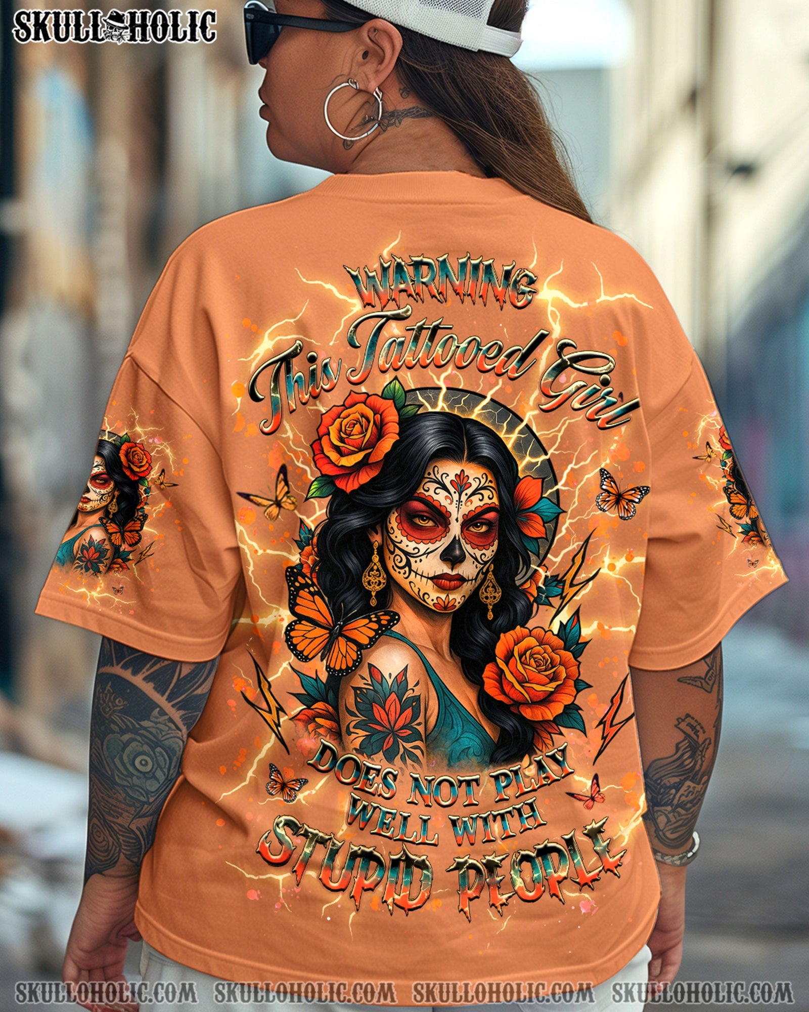 BLISSCORNERS WARNING THIS TATTOOED GIRL ALL OVER PRINT