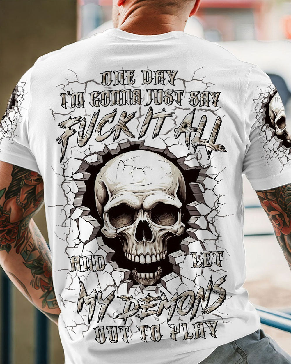 BLISSCORNERS ONE DAY I'M GONNA JUST SAY ALL OVER PRINT