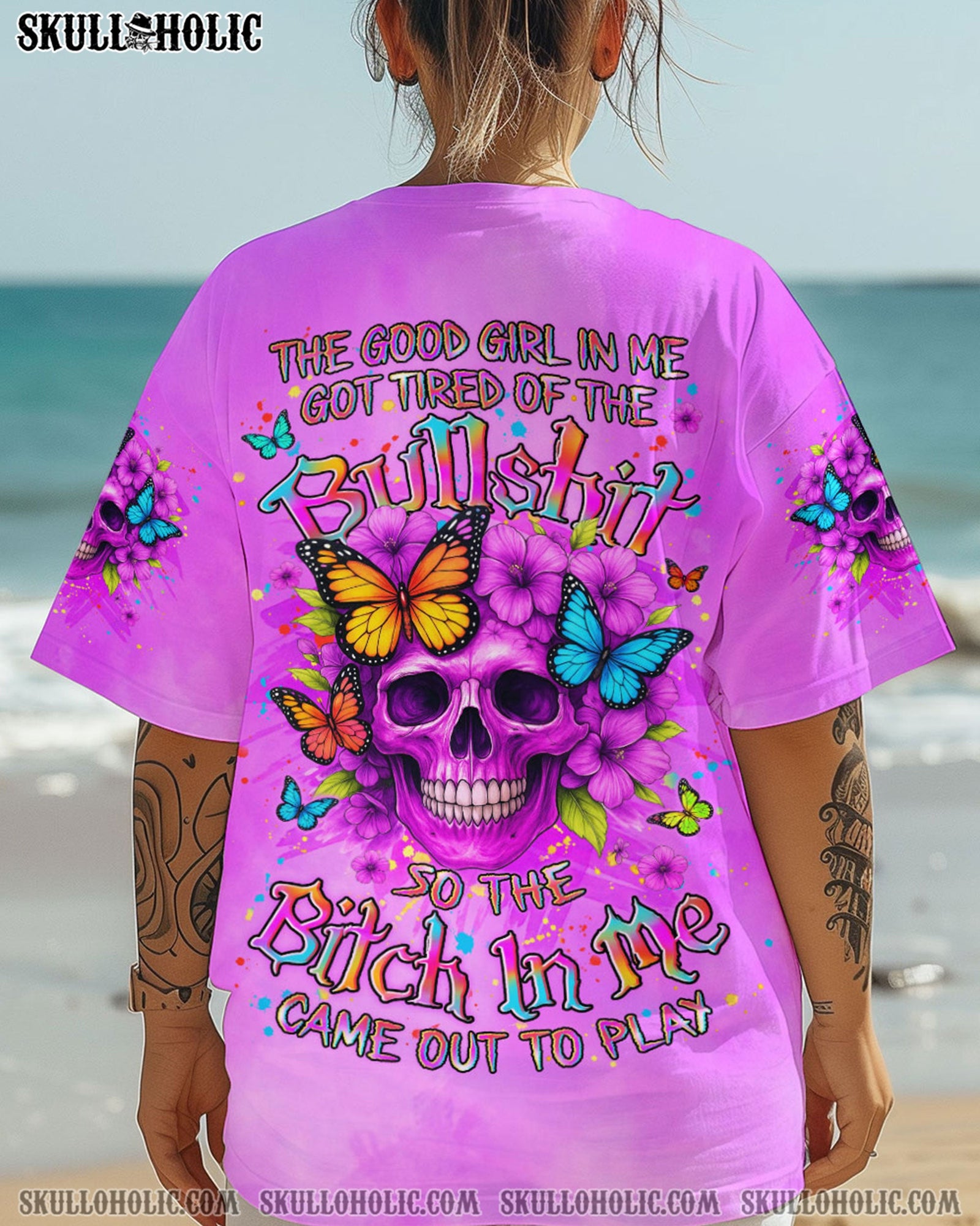 BLISSCORNERS THE GOOD GIRL IN ME ALL OVER PRINT