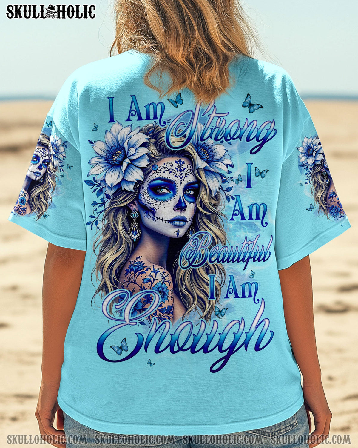 BLISSCORNERS I AM ENOUGH SKULL ALL OVER PRINT