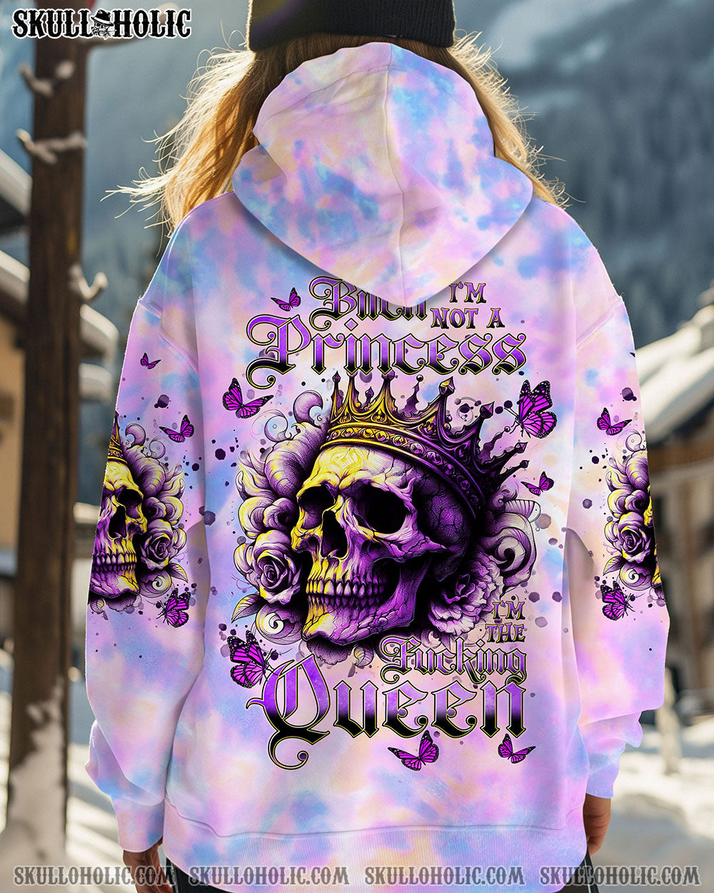 BLISSCORNERS I'M THE FKING QUEEN SKULL ALL OVER PRINT
