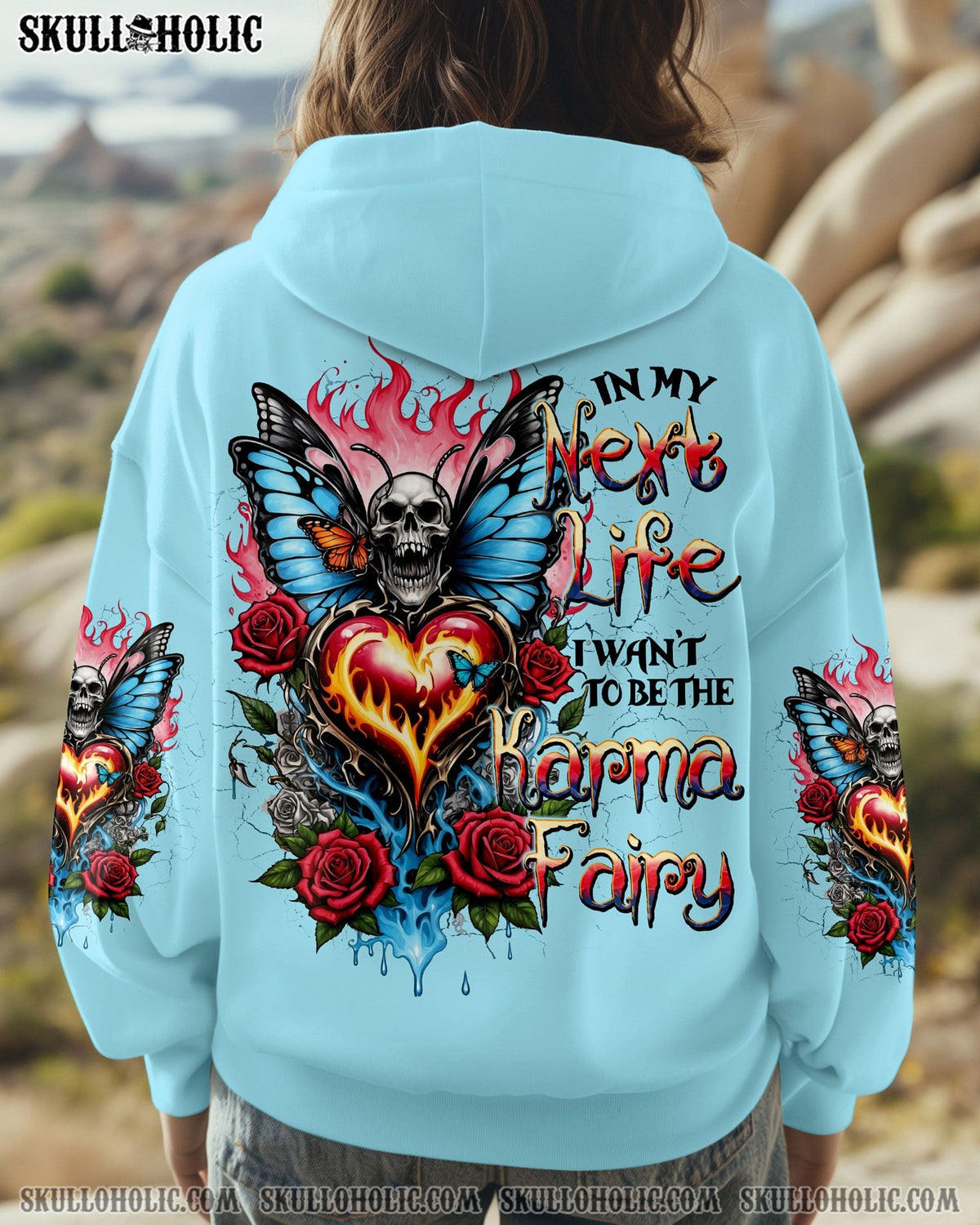 BLISSCORNERS IN MY NEXT LIFE I WANT TO BE THE KARMA FAIRY ALL OVER PRINT