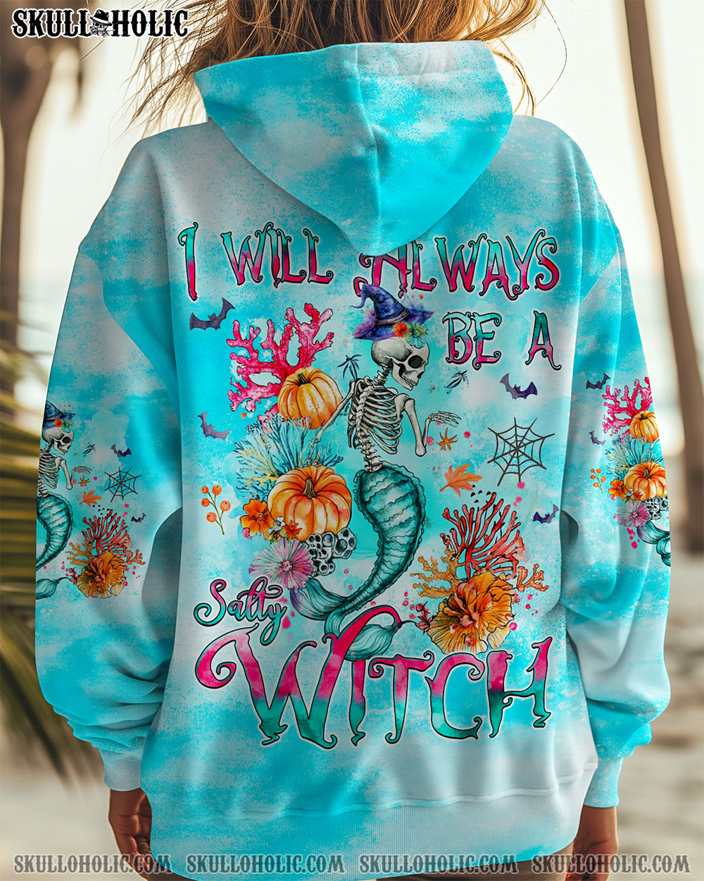BLISSCORNERS SALTY WITCH MERMAID HALLOWEEN ALL OVER PRINT