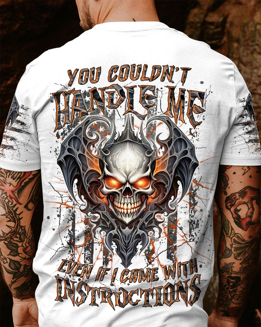 BLISSCORNERS YOU COULDN'T HANDLE ME SKULL ALL OVER PRINT