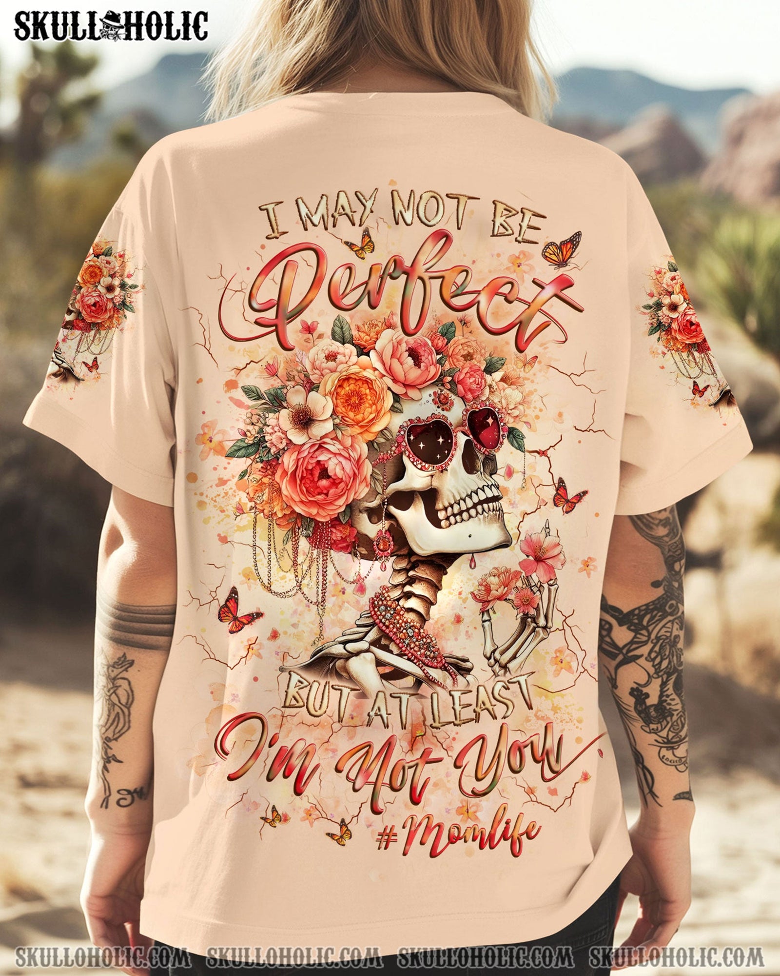 BLISSCORNERS AT LEAST I'M NOT YOU SKULL MOM LIFE ALL OVER PRINT