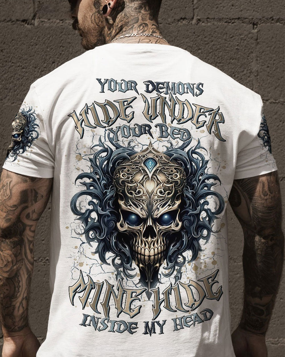 BLISSCORNERS YOUR DEMONS HIDE UNDER YOUR BED ALL OVER PRINT