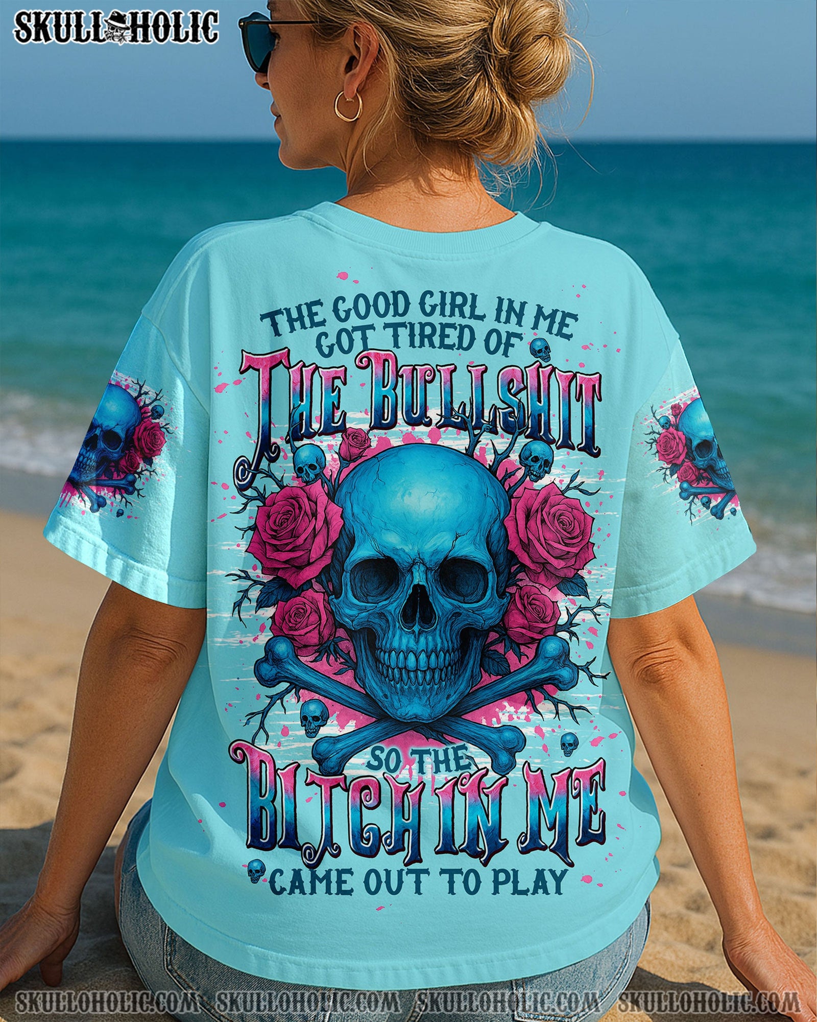 BLISSCORNERS THE GOOD GIRL IN ME ALL OVER PRINT