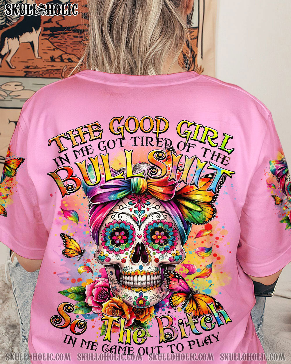 BLISSCORNERS THE GOOD GIRL IN ME ALL OVER PRINT