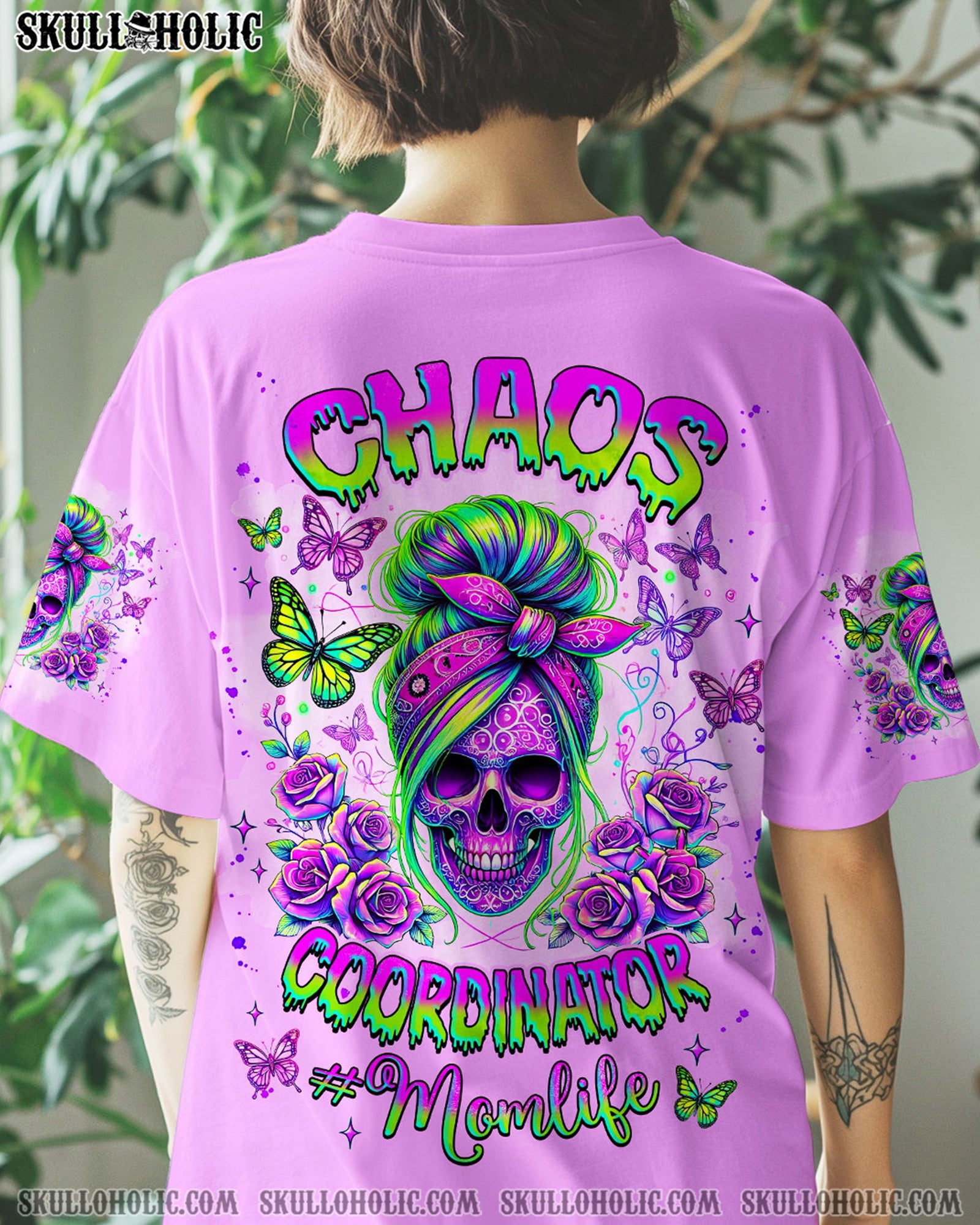 BLISSCORNERS CHAOS COORDINATOR MESSY BUN ALL OVER PRINT