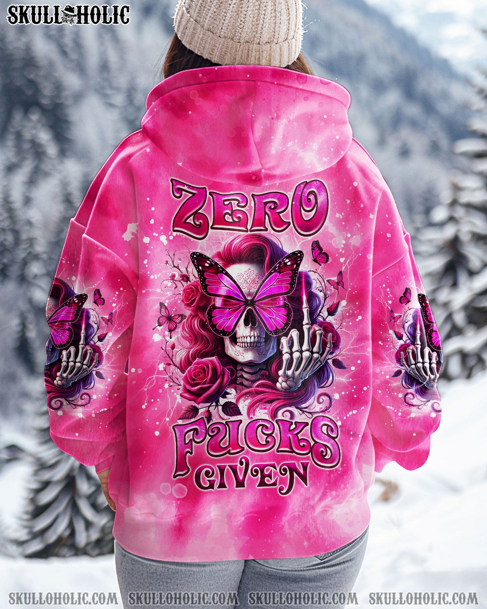 BLISSCORNERS I'M A GOOD PERSON SKULL MESSY BUN TIE DYE  ALL OVER PRINT