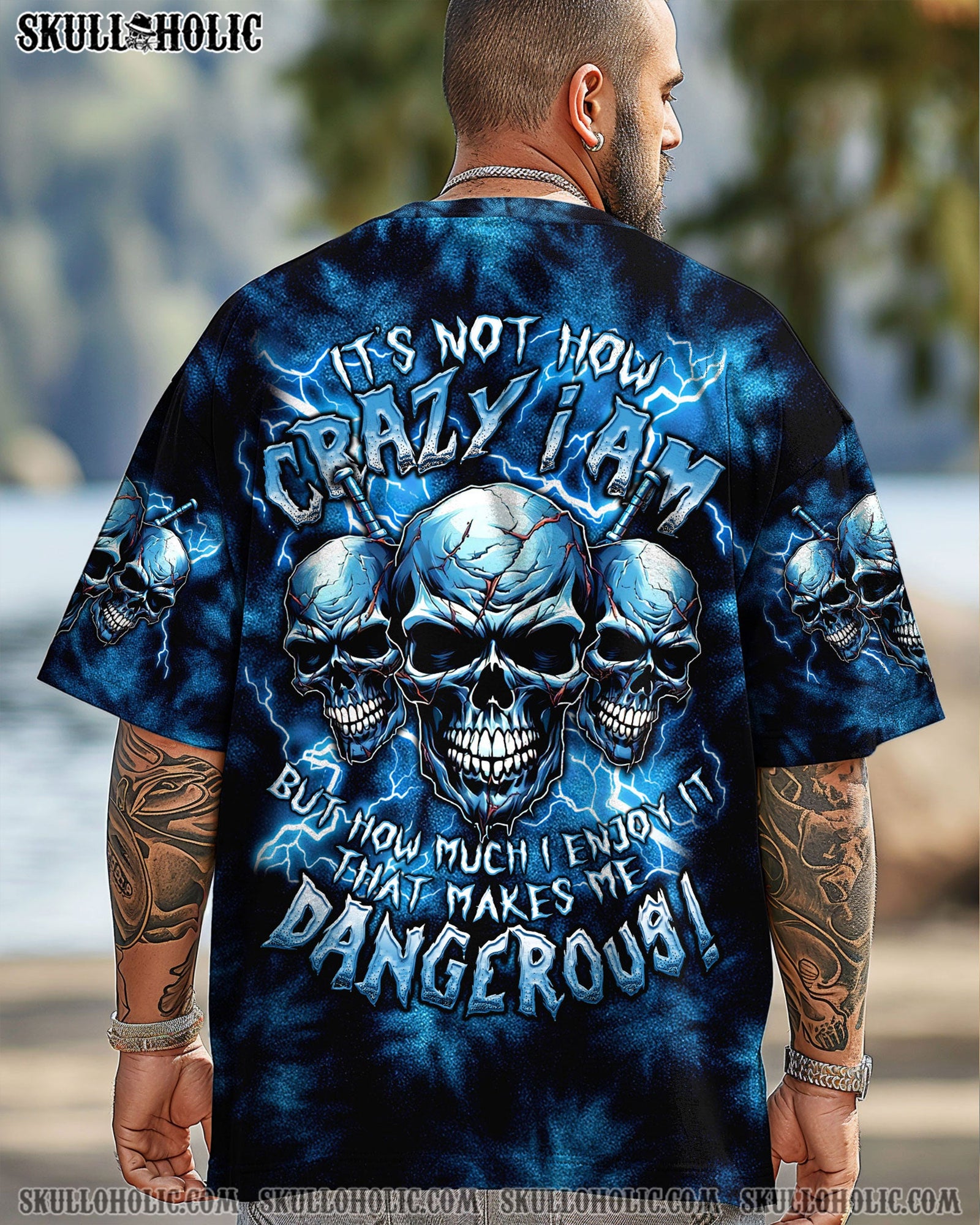BLISSCORNERS IT'S NOT HOW CRAZY I AM TIE DYE ALL OVER PRINT