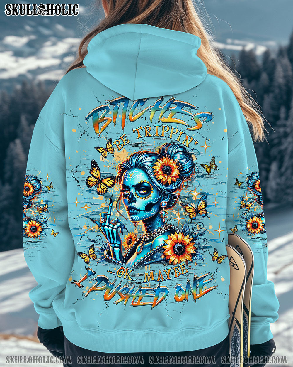 BLISSCORNERS B BE TRIPPIN' MAYBE I PUSHED ONE ALL OVER PRINT