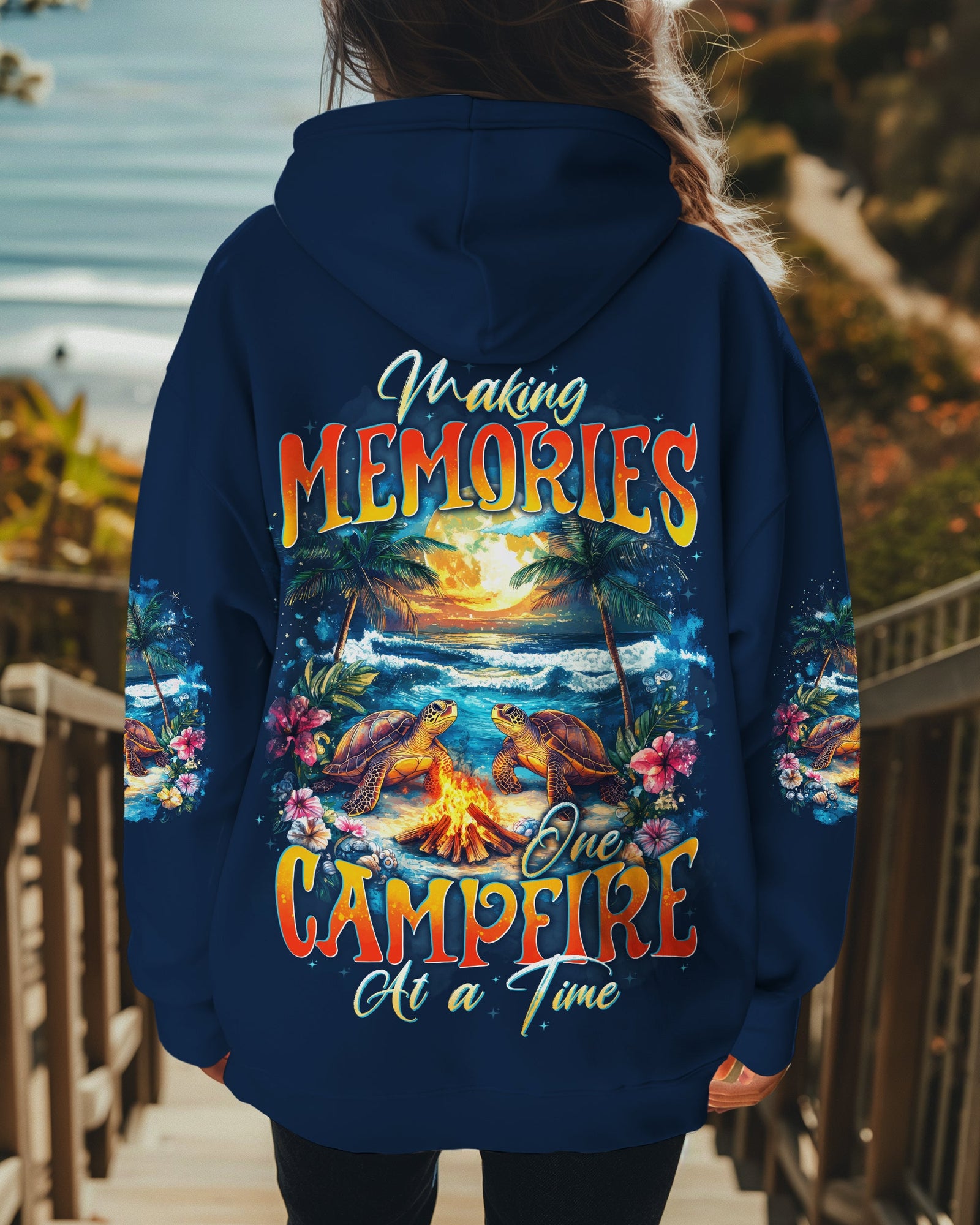 BLISSCORNERS MAKING MEMORIES ONE CAMPFIRE AT A TIME TURTLE ALL OVER PRINT