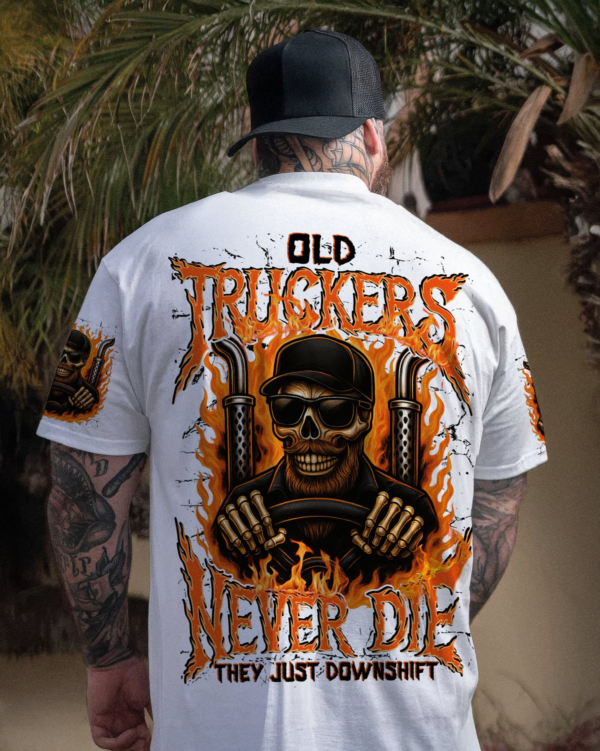 BLISSCORNERS I CLIMB HIGHER IN BOOTS LINEMAN SKULL ALL OVER PRINT