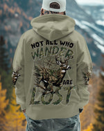 BLISSCORNERS NOT ALL WHO WANDER ARE LOST DEER HUNTING CAMO ALL OVER PRINT