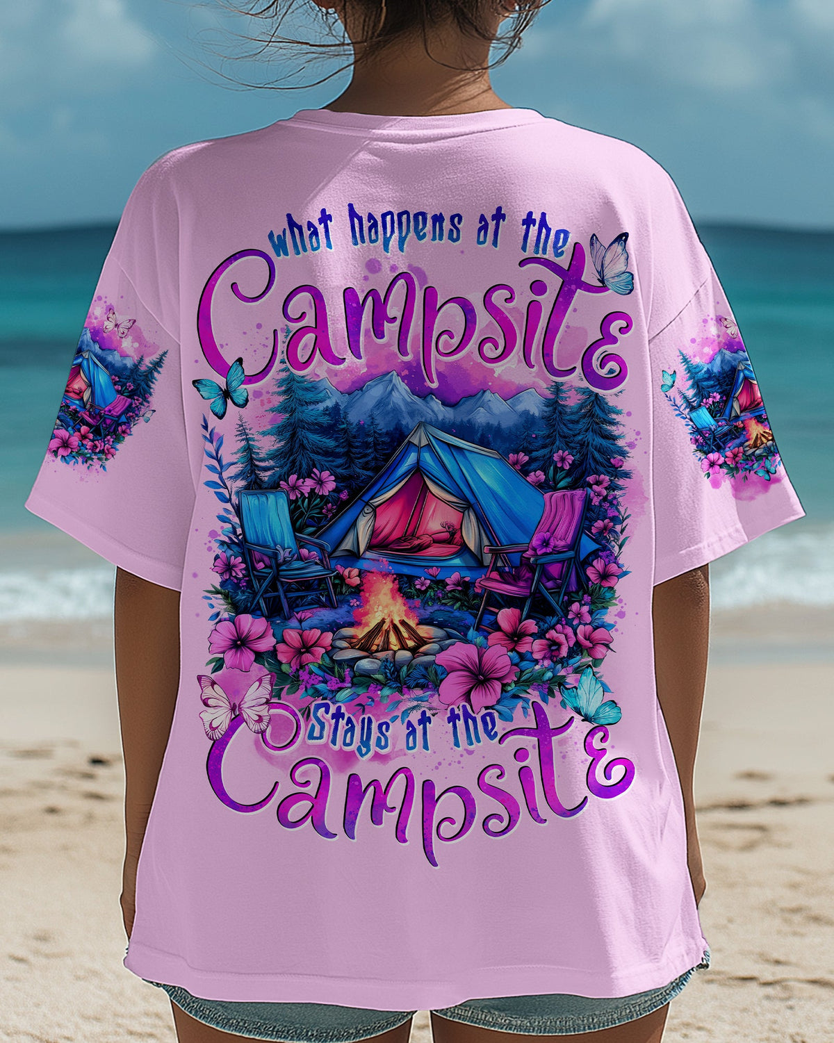 BLISSCORNERS STAYS AT THE CAMPSITE ALL OVER PRINT