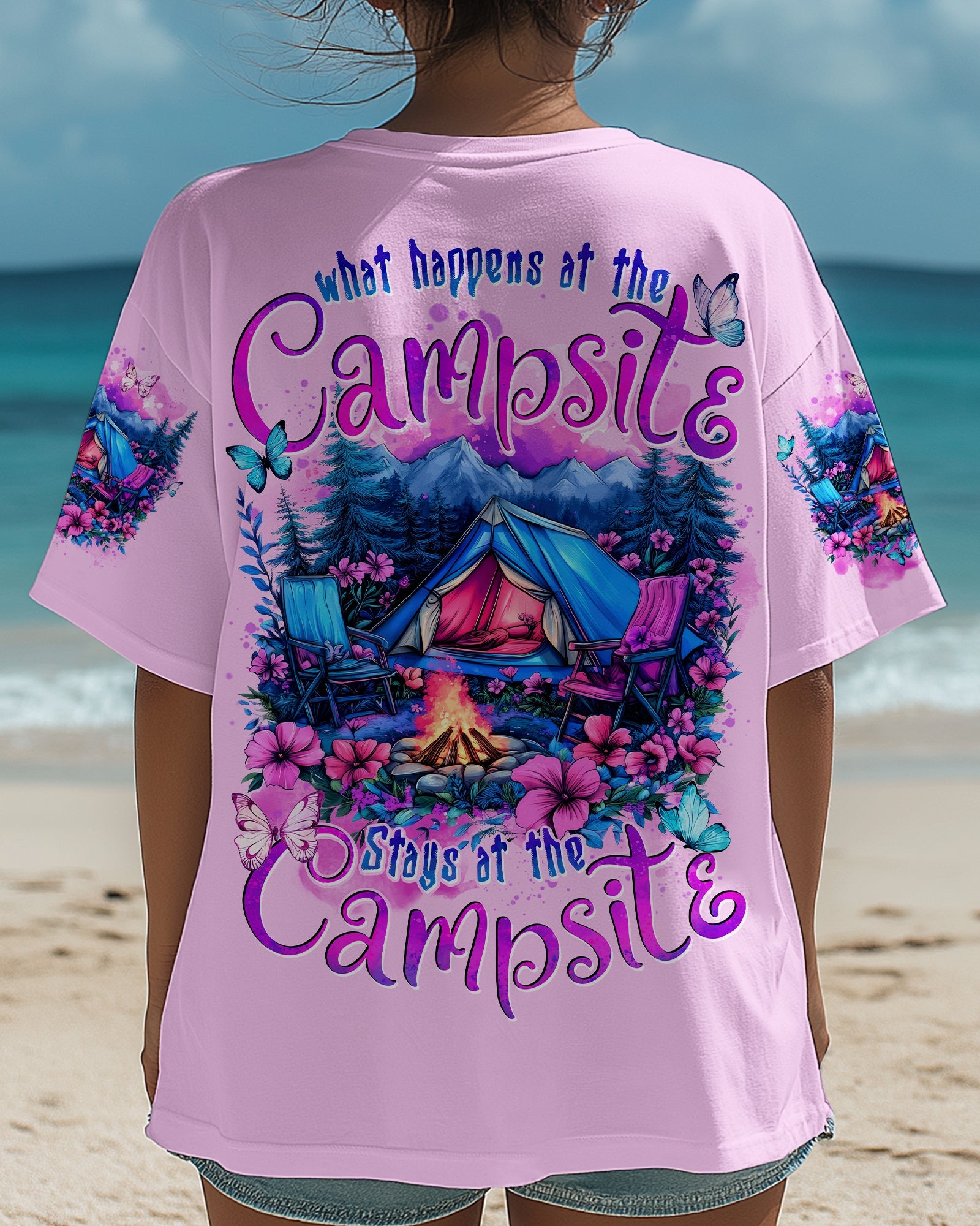 BLISSCORNERS STAYS AT THE CAMPSITE ALL OVER PRINT