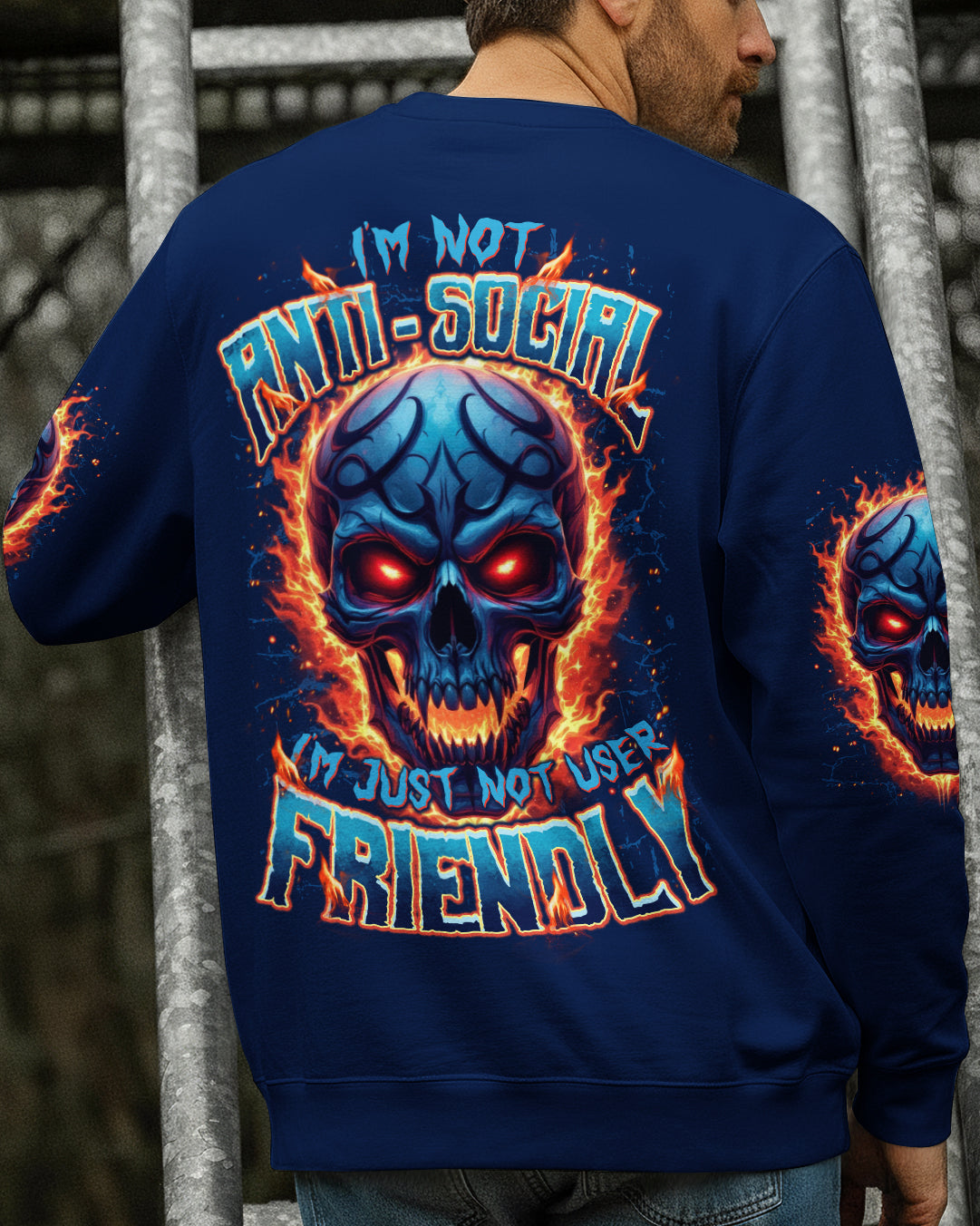 BLISSCORNERS I’M NOT ANTI SOCIAL ALL OVER PRINT
