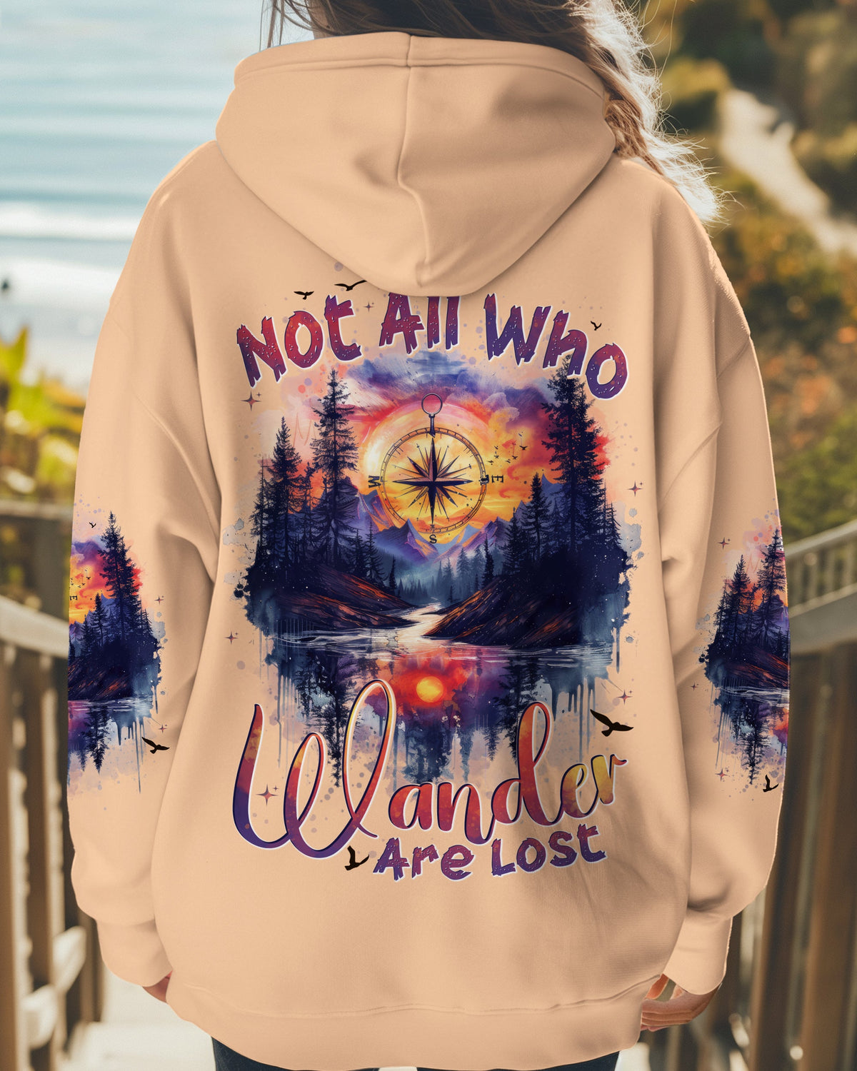 BLISSCORNERS NOT ALL WHO WANDER ARE LOST ALL OVER PRINT