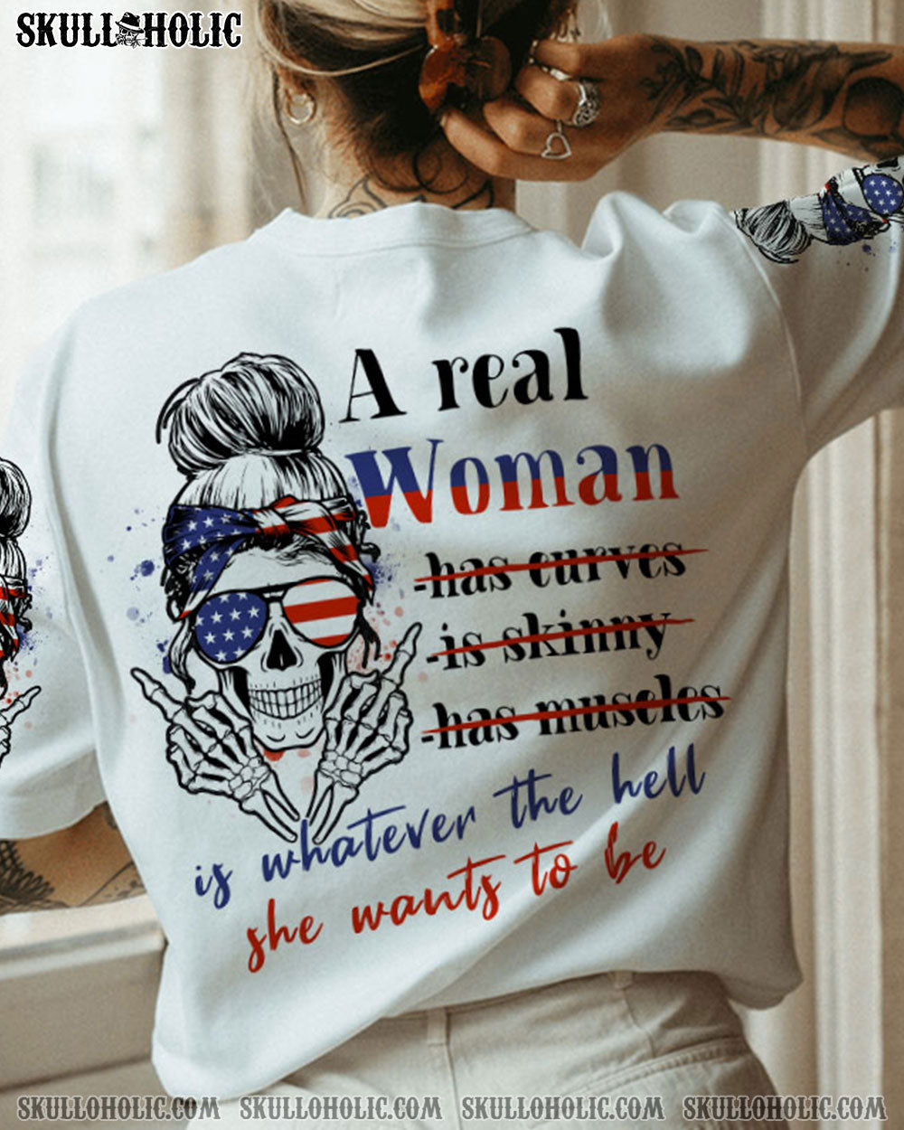BLISSCORNERS I AM A SWEET GIRL PURPLE MESSY BUN ALL OVER PRINT