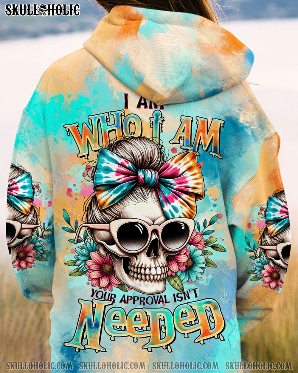 BLISSCORNERS THE GOOD GIRL IN ME MESSY BUN ALL OVER PRINT