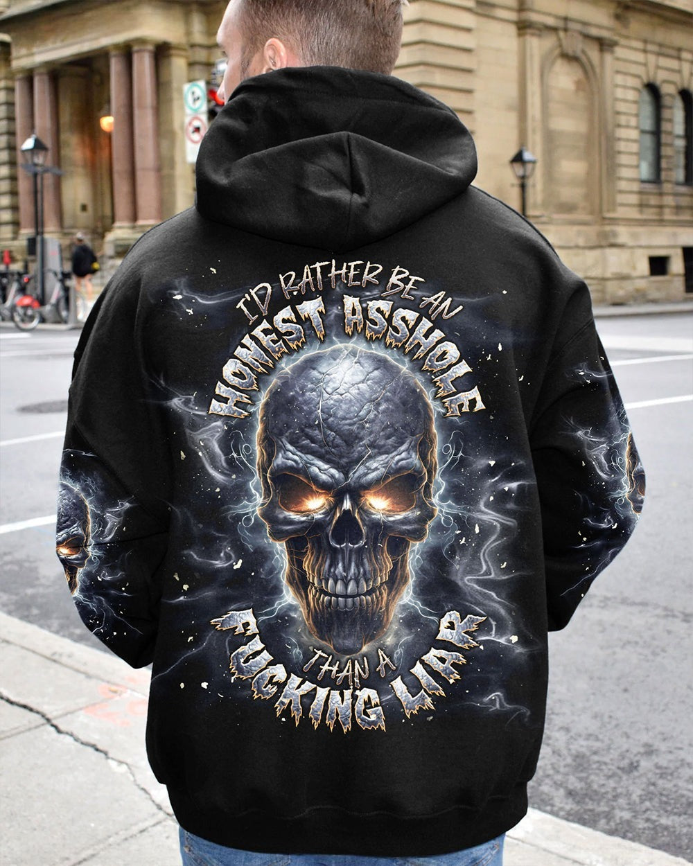 BLISSCORNERS I'D RATHER BE AN HONEST A SKULL ALL OVER PRINT