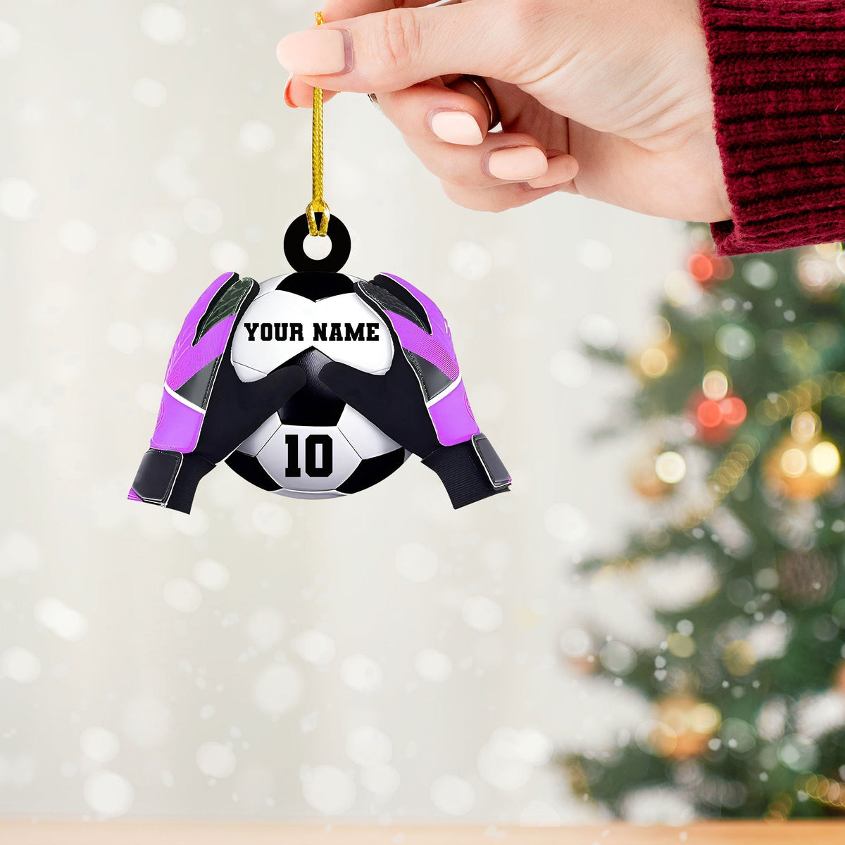 Blisscorners Goalkeeper Ornament, Personalized Ornament2D Flat LM2211