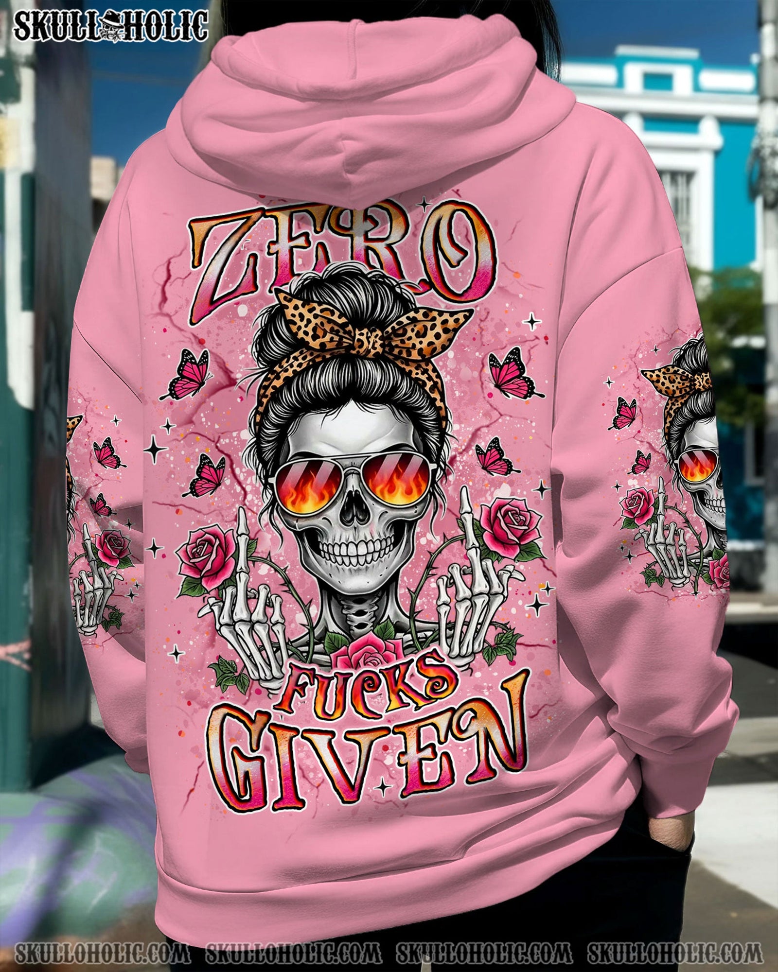 BLISSCORNERS BE CAREFUL MESSY BUN ALL OVER PRINT
