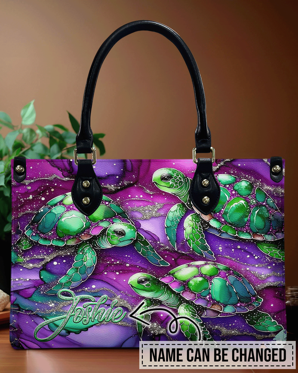 BLISSCORNERS SEA TURTLE LEATHER HANDBAG
