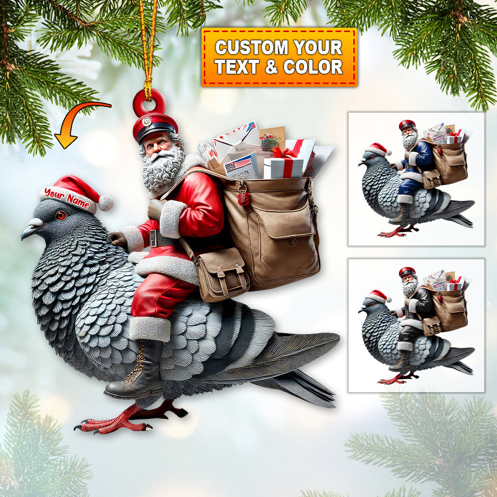 Blisscorners Custom Name Postman Ornament, Postman Christmas Gift2D Flat LM2111