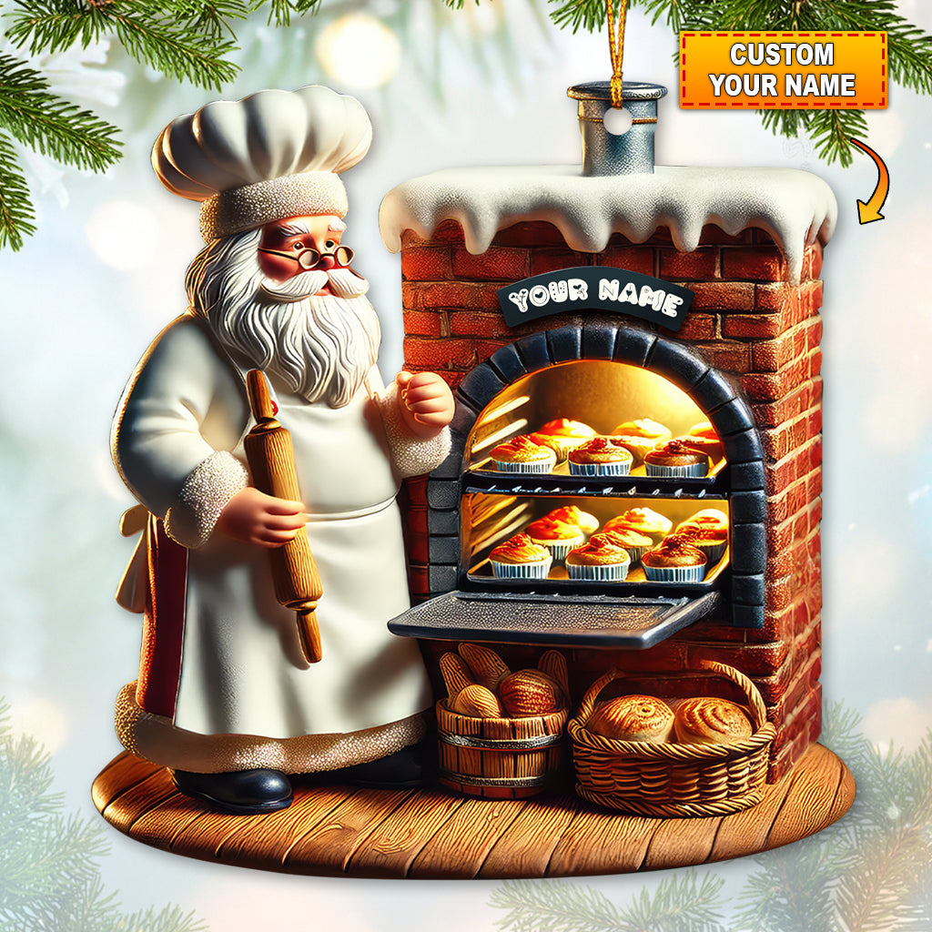 Blisscorners Custom Name Bakery Shop Ornament, Bakery Love Christmas Gift512D Flat LM2111