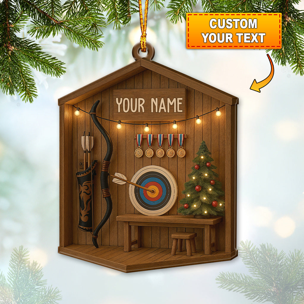 Blisscorners Archery, Home Decor, Christmas Ornament, Personalized Ornament2D Flat LM2111