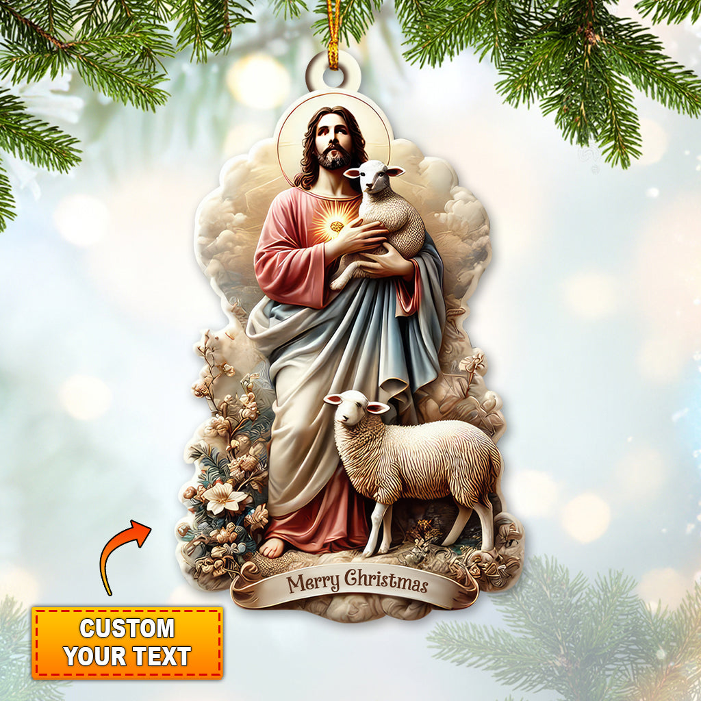 Blisscorners Custom Name Merry Christmas Ornament, Christmas Decoration Gift2D Flat LM2111