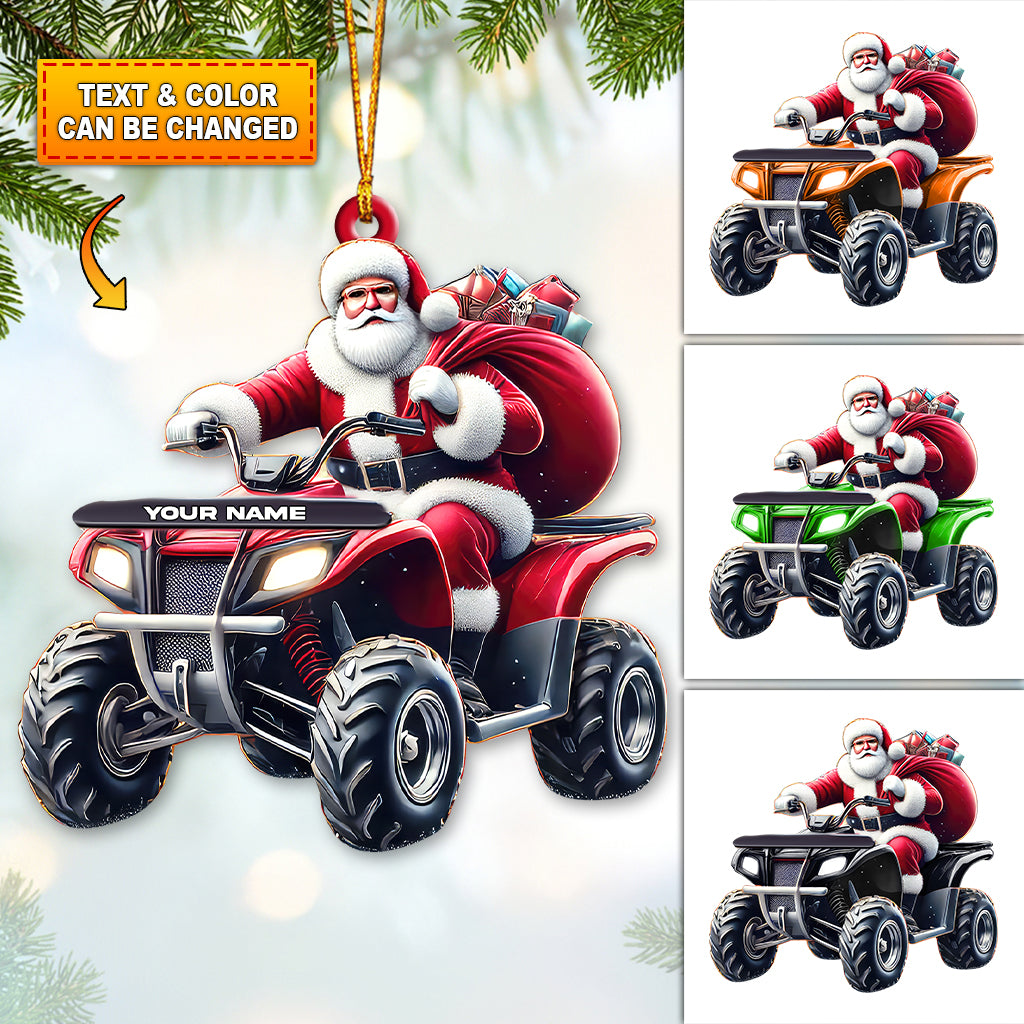Blisscorners Custom Name Jeep Ornament, Christmas Gift for Jeep Lover2D Flat LM2111