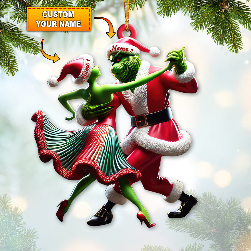 Blisscorners Custom Name Dance Sport Christmas Ornament, Couple Christmas Gift2D Flat LM2111