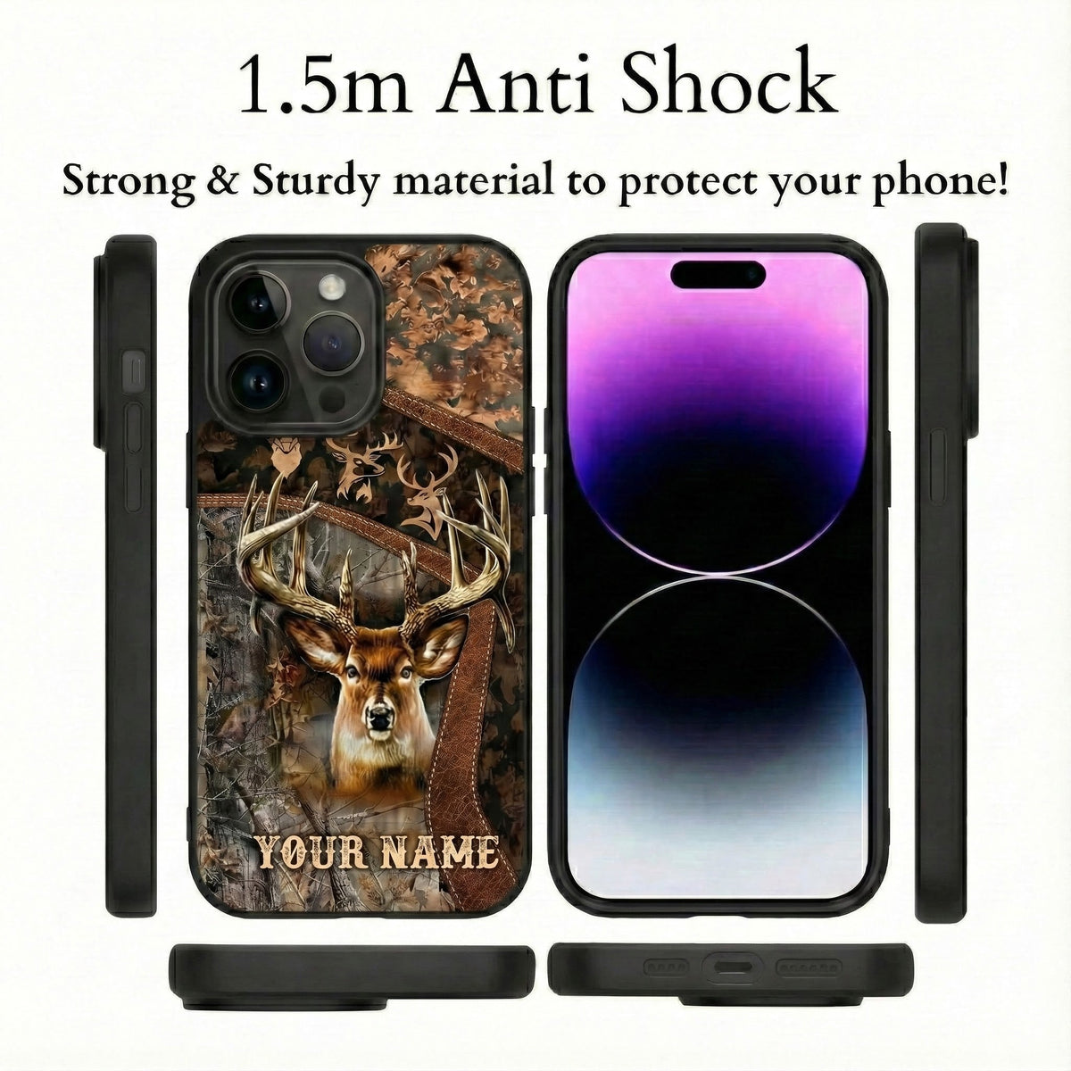 Blisscorners Deer Hunting Personalized Name Phone Case 2 LM0912